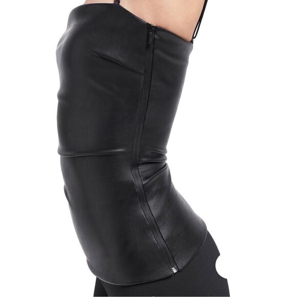 NWT Wolford Edie Corsage Tube Top Faux Leather - Picture 4 of 16